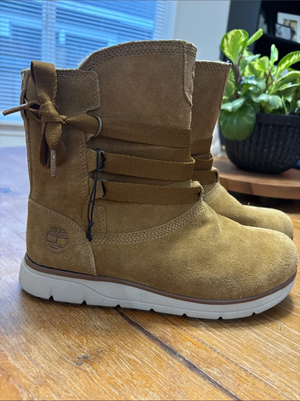 Timberland Suede Ankle Boots in Tan